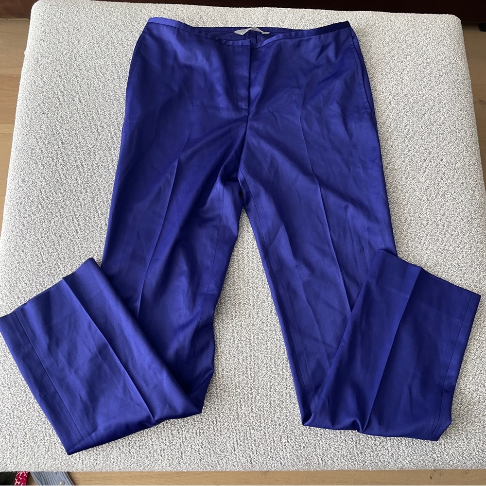 REED KRAKOFF Stretch-wool sateen and silk pant